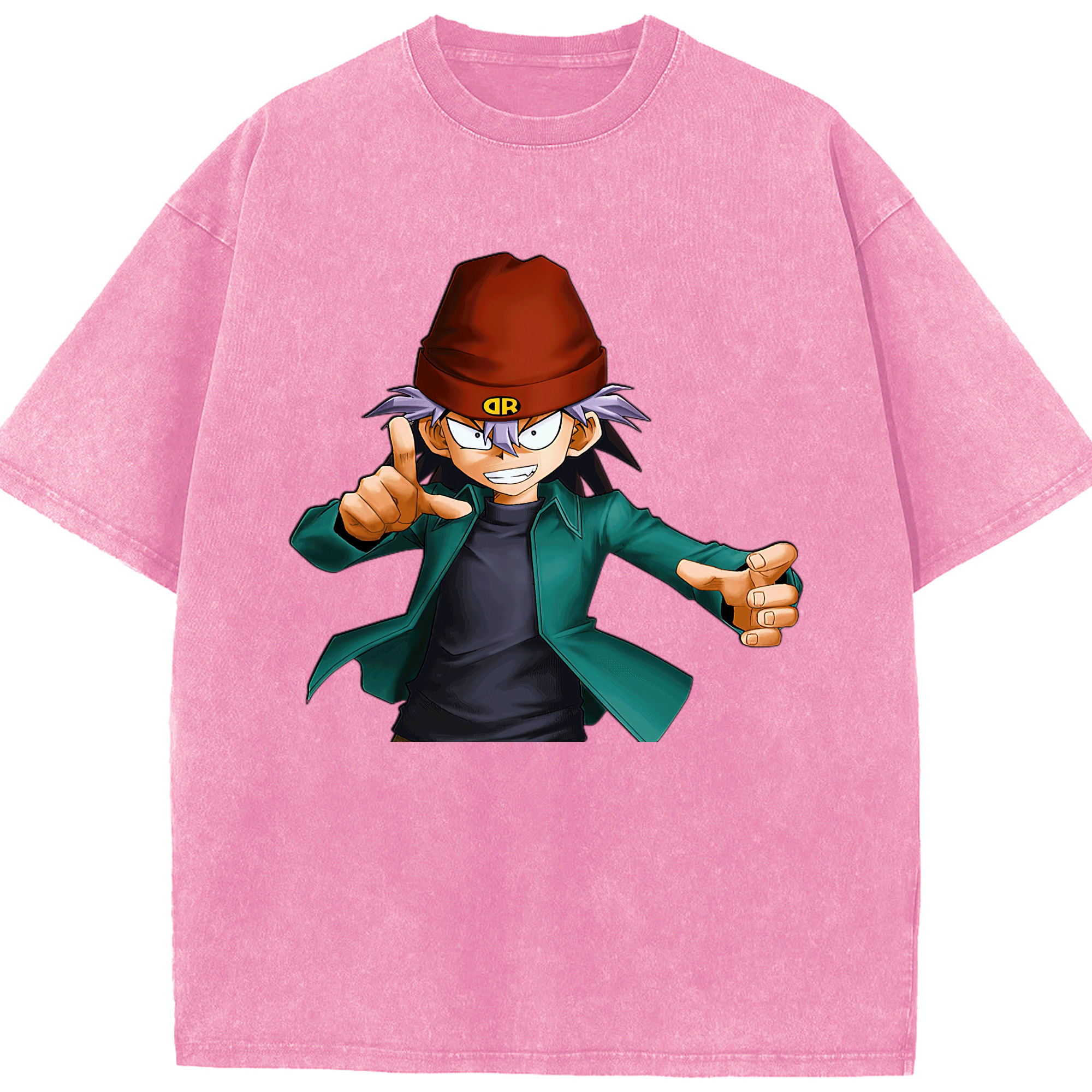 （画像用） 遊☆戯☆王 Yu-Gi-Oh! 綿100% ヴィンテージ風 半袖Tシャツ（フロントプリント）